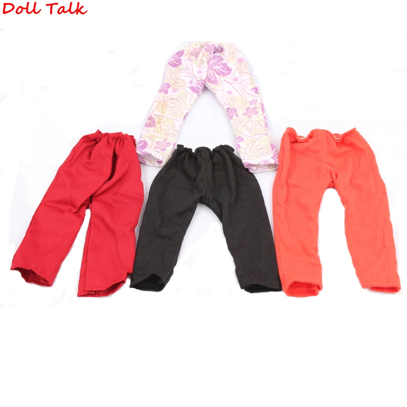 

Doll Talk 1 PCS Fashion Doll Leggings Pants Fits 18 Inch 43-45cm Dolls Elastic rope Solid color Doll Pants Toy Accessories