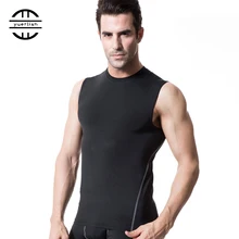 Yuerlian/быстро сохнут мужские Бег Рубашки для мальчиков сжатия плотно тренажерный зал майка Фитнес без рукавов Футболки укороченная майка спорт Спорт жилет мужской отраж shm Best Бег жилет