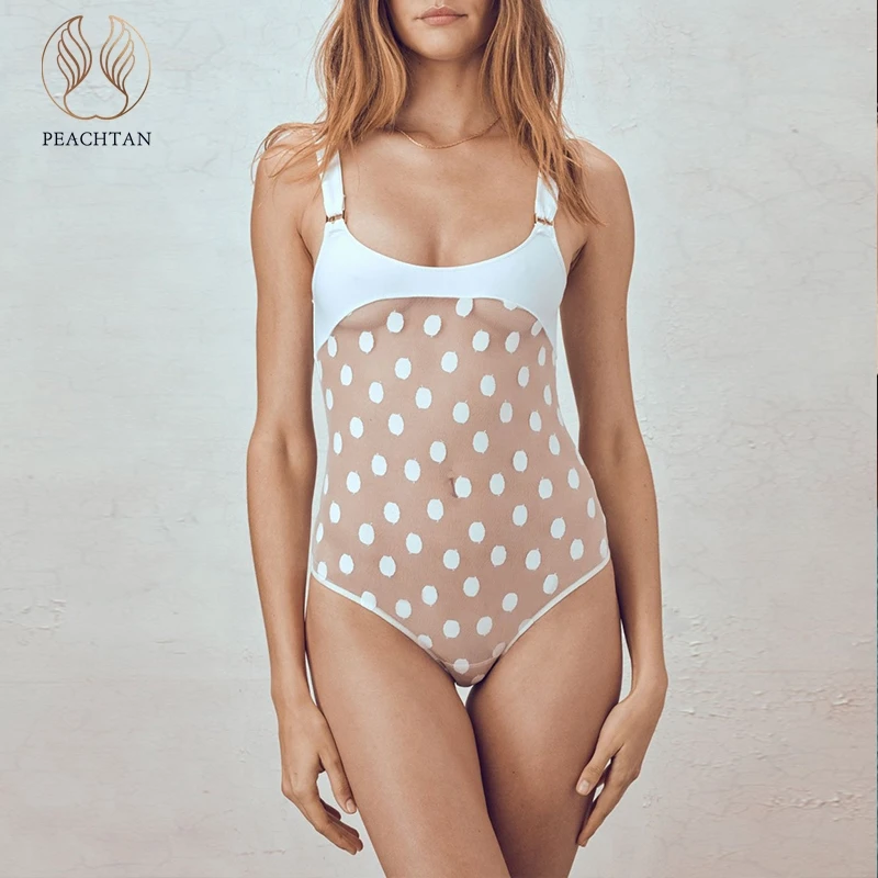 white transparent swimsuit