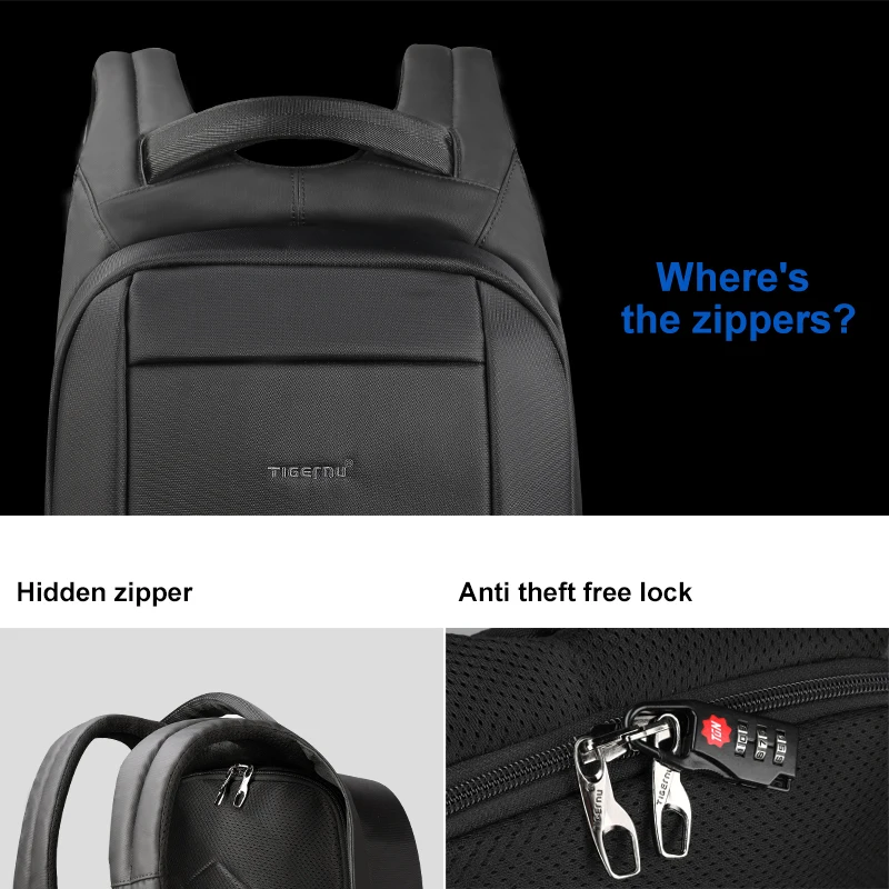 Lifetime Warranty Men's Backpacks 15.6inch Laptop Backpack Anti Theft Bag For Men For Women Travel Backpack For School Mochilas 4