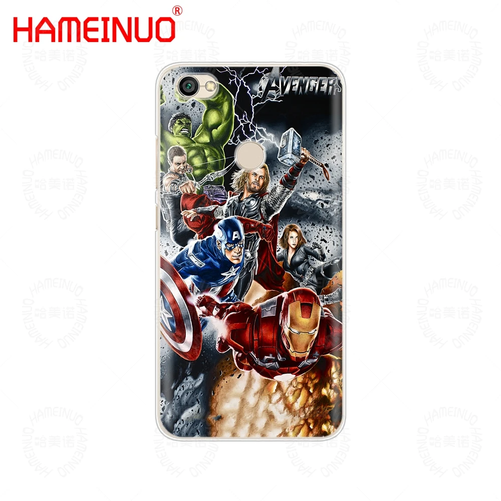 HAMEINUO Marvel Superheroes Cover phone Case for Xiaomi redmi 5 4 1 1s 2 3 3s pro PLUS redmi note 4 4X 4A 5A