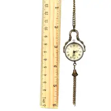 Ретро круглый шар кварцевые Fob карманные часы кисточка свитер ожерелье цепь ювелирные изделия подарки LXH