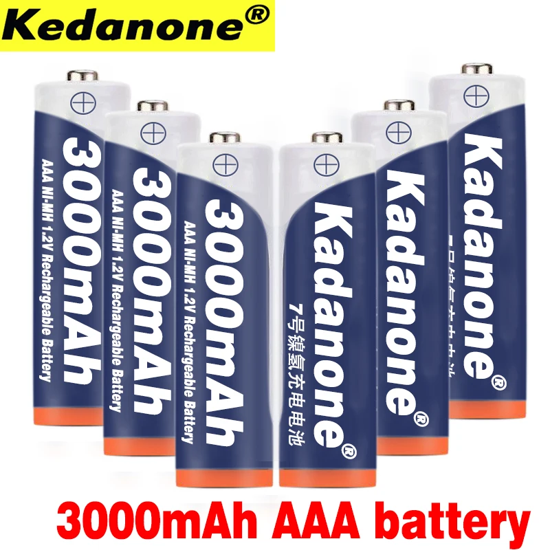 4-20 шт./лот новый бренд AAA батарея 3000mah 1 2 v Ni-MH аккумуляторная для дистанционного