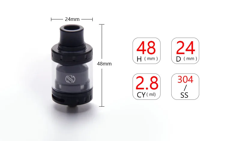 Augvape Merlin мини RTA танк распылитель 24 мм 2 мл одиночный/двойной катушкой двухслойный воздушный поток Vape электронная сигарета танк Vaping RTA