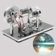 Hot Air Stirling Engine Model Electricity Power Generator Motor Kit Toy Gift