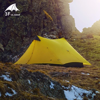 

New 3F 2 persons 3 seasons 15D Nylon Silicon Coating ultralight high quality waterproof camping tent