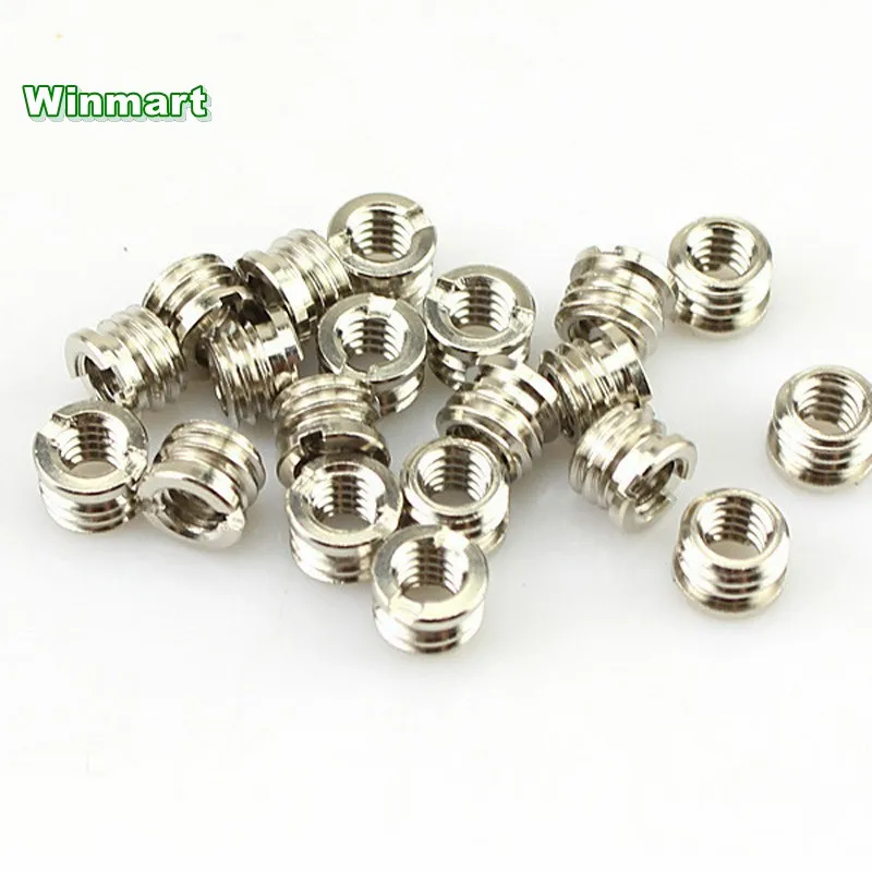 

10pcs Brass 1/4" female 3/8" male Camera Screws Adapter screw