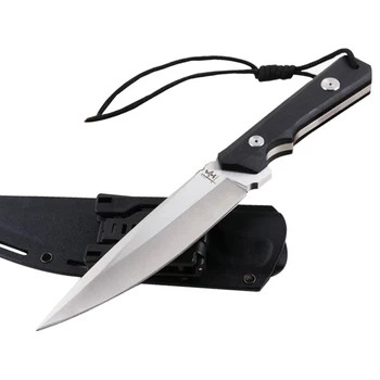 

Mengoing 60HRC High Hardness Tactical Military Fixed Blade Knife 9Cr8Mov Steel Blade Outdoor Survival Knives