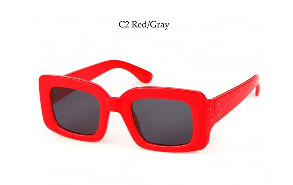Роскошные брендовые дизайнерские маленькие солнцезащитные очки для женщин квадратные оттенки белые солнцезащитные очки леопардовые коричневые очки oculos de sol feminino - Цвет линз: C2 red gray