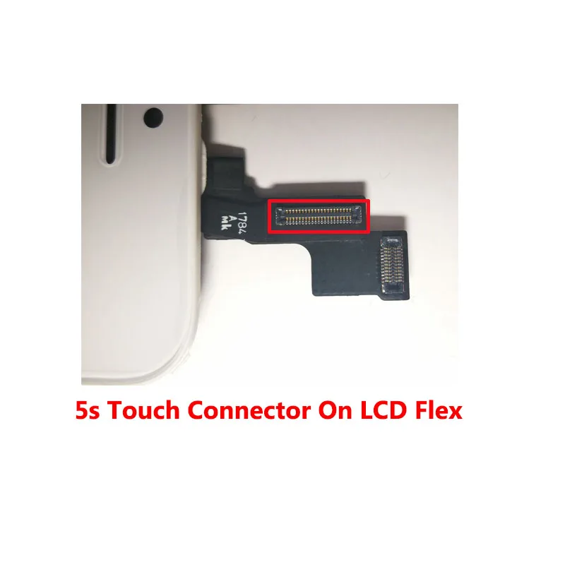 10 шт./лот гибкий кабель с сенсорным дигитайзером и разъемом FPC для iphone 5c 5s |