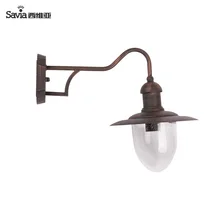 Savia наружного освещения IP44 водонепроницаемы алюминиевый Открытый Винтажный настенный светильник Промышленный дизайн светильник E27 крыльцо свет