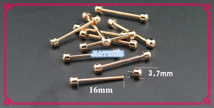 Free Shipping 1pcs 3 7 16mm Gold Stainless Steel Ceramic Watch Band Link Pins for Watch
