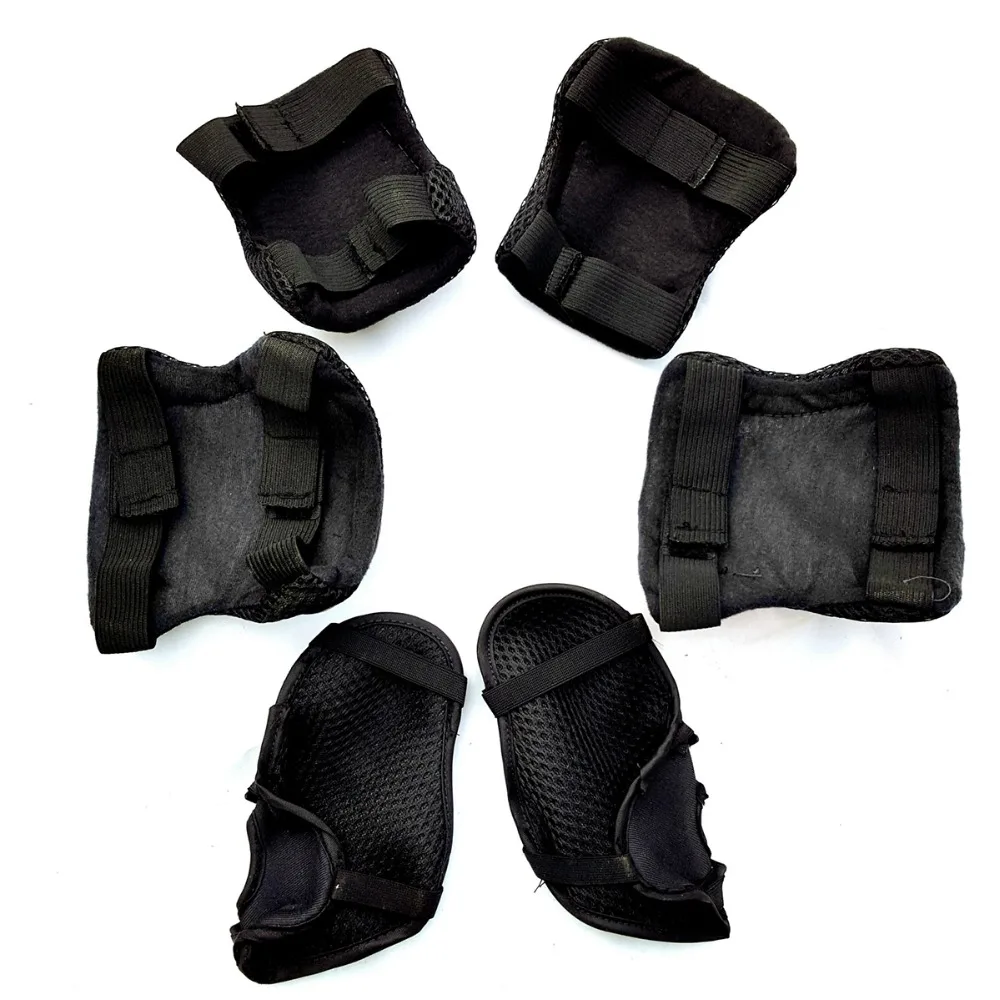 6Pcs Adjustable Kid Roller Skating Skateboard Sports Protection Sets Elbow Knee Pads Wrist Protective Guard Gear Pad Cycling