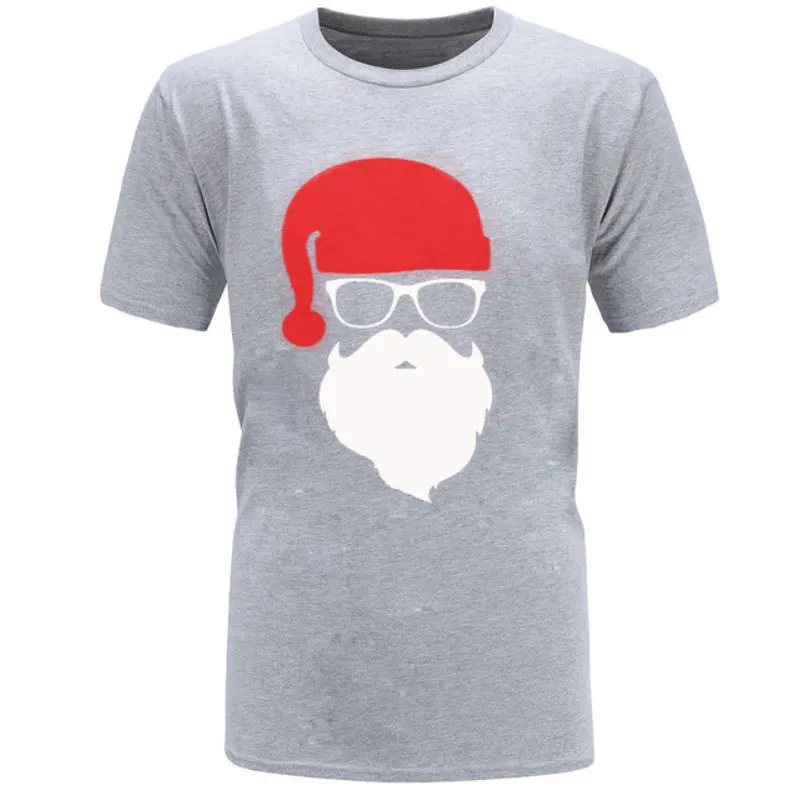 

New Fashion t-Shirt men/women Christmas Festive Custom cotton short sleeves Casual Santa Father t shirts men Free shipping