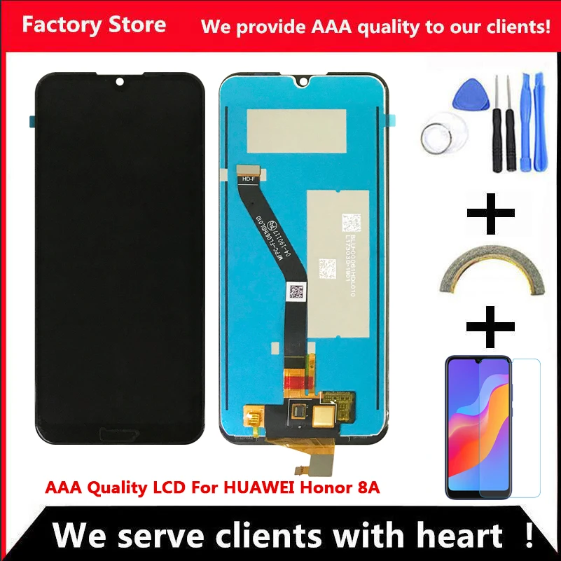 Качественный ЖК дисплей AAA с рамкой для Huawei Honor Play 8A экран JAT L29 L01 L21|Экраны
