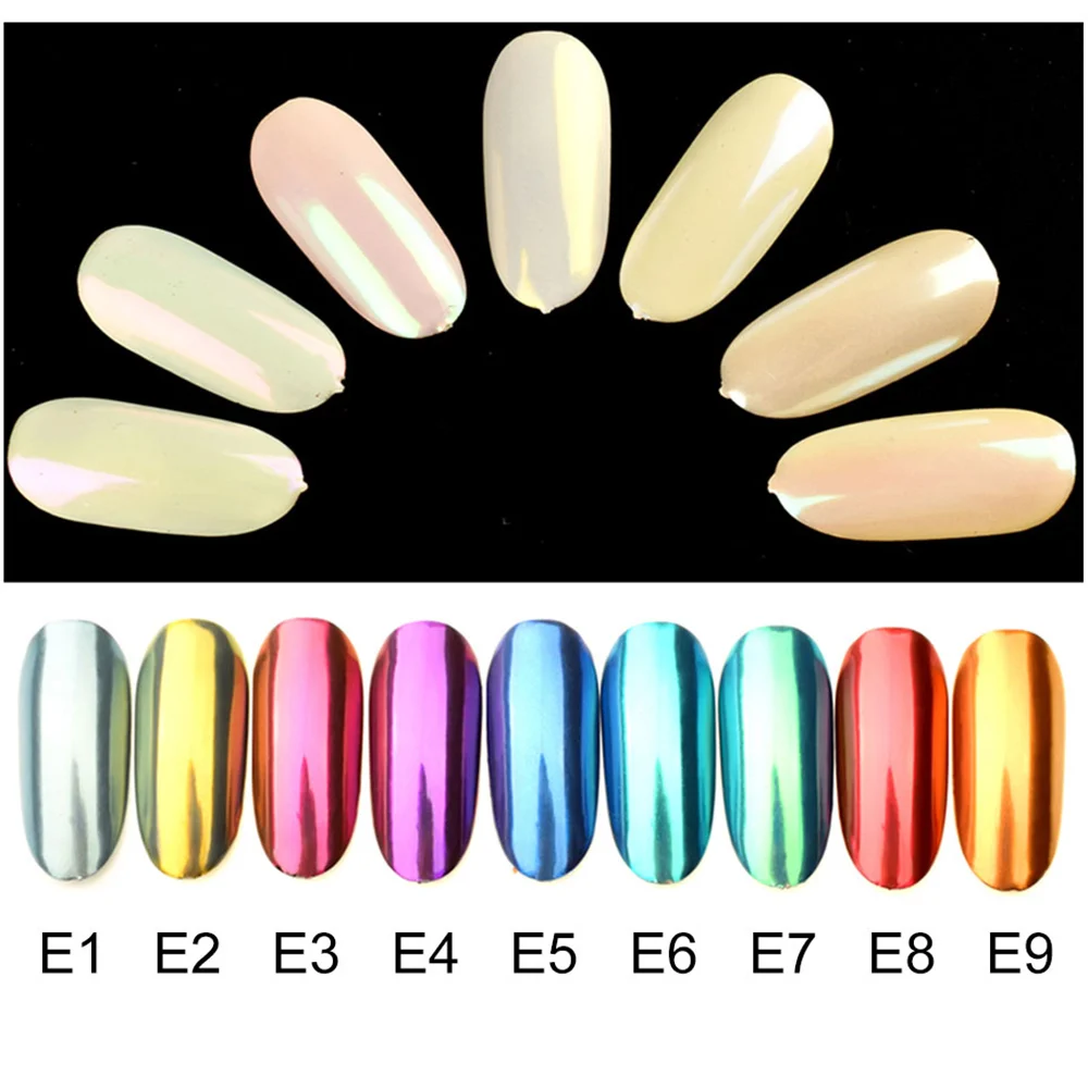 

Mirror Rose Gold Black Nail Glitter Mirror Nail Powder Glitters Diy Shell Nail Art Pigment Nail Decoration Dust Uv Gel Polish