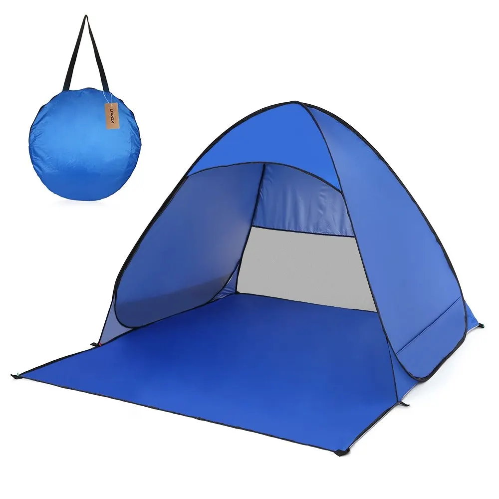 Lixada Ультралегкая походная палатка зимняя палатка Автоматическая мгновенная всплывающая пляжная туристическая палатка наружная УФ-защита для кемпинга рыболовная палатка - Цвет: Royal Blue