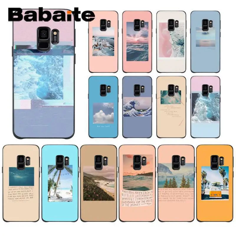 

Babaite Sweet World Space Art Black Soft Shell Phone Cover for Samsung Galaxy S9 plus S7 edge S6 edge plus S5 S8 plus case