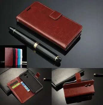 Untuk Huawei NOVA Lite 2017 SLA-L22 Berdiri Dompet Flip Kulit Case Kehormatan 10i 8A 6A 6C Pro Kehormatan 7C Pro nova 3 3I 3E 4 Mate 20 Lite