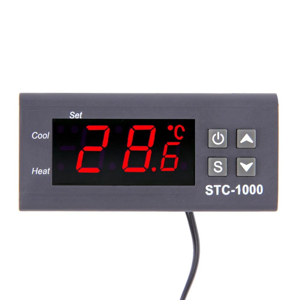 STC 1000 цифровой регулятор температуры термостат инкубатор для аквариума холодная