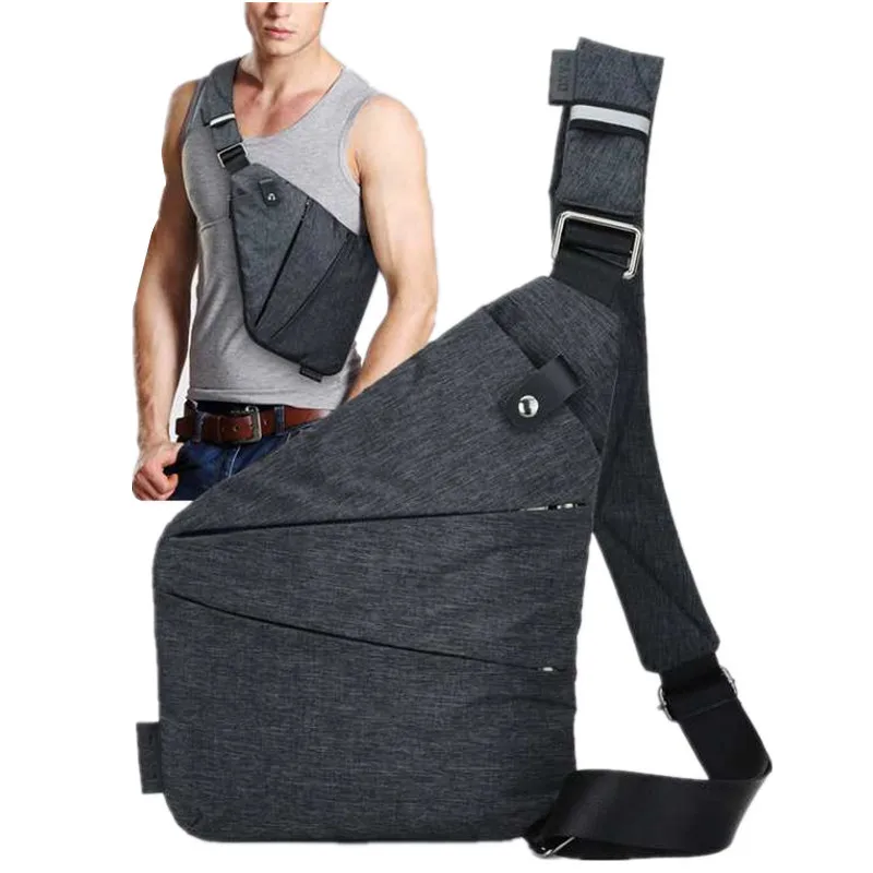 

Brand man Travel Business Fino Bag Burglarproof Shoulder Holster Anti Theft Security Strap Digital Storage Chest s