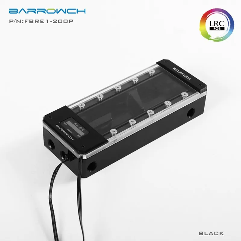 Barrowch FBRE1-200P, BoxFish резервуары, LRC 2,0, POM квадратные умные цифровые резервуары, температура в реальном времени