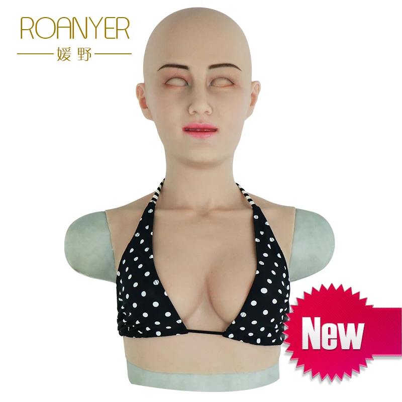 

Roanyer Mia female realistic mask in soft medical healthy silcone used for crossdresser cosplay masquerade shemale drag queen