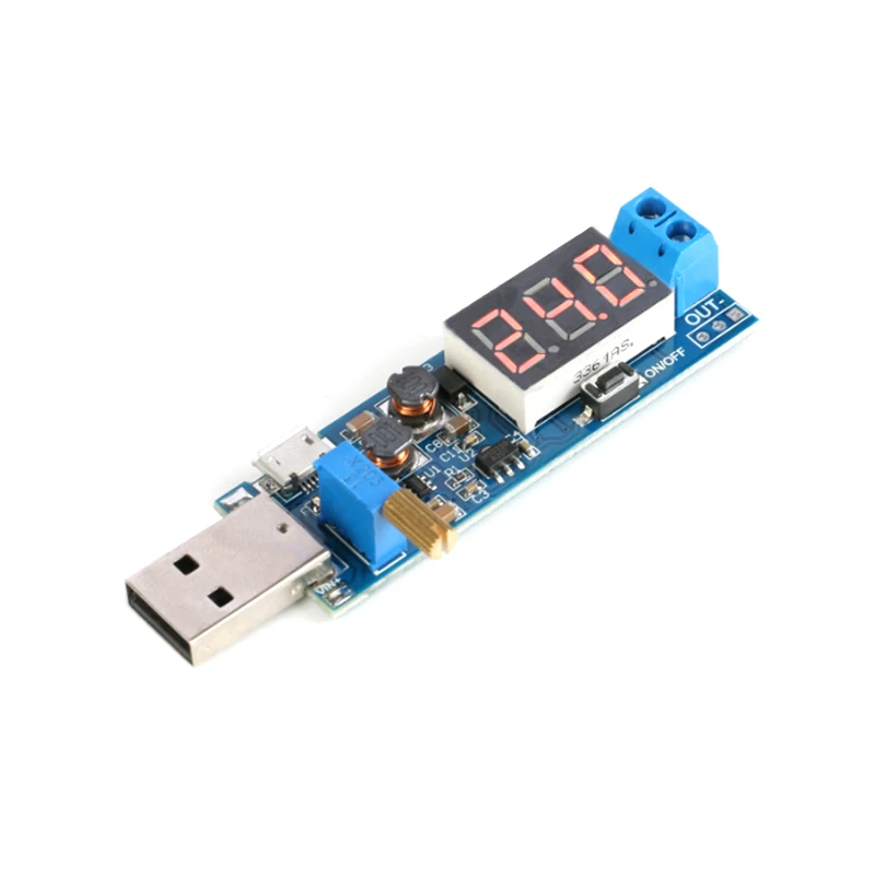 DC-DC 5V to 1.2V-24V USB Step UP/Down Power Supply Module Adjustable Converter Buck-boost Power Regulator Module