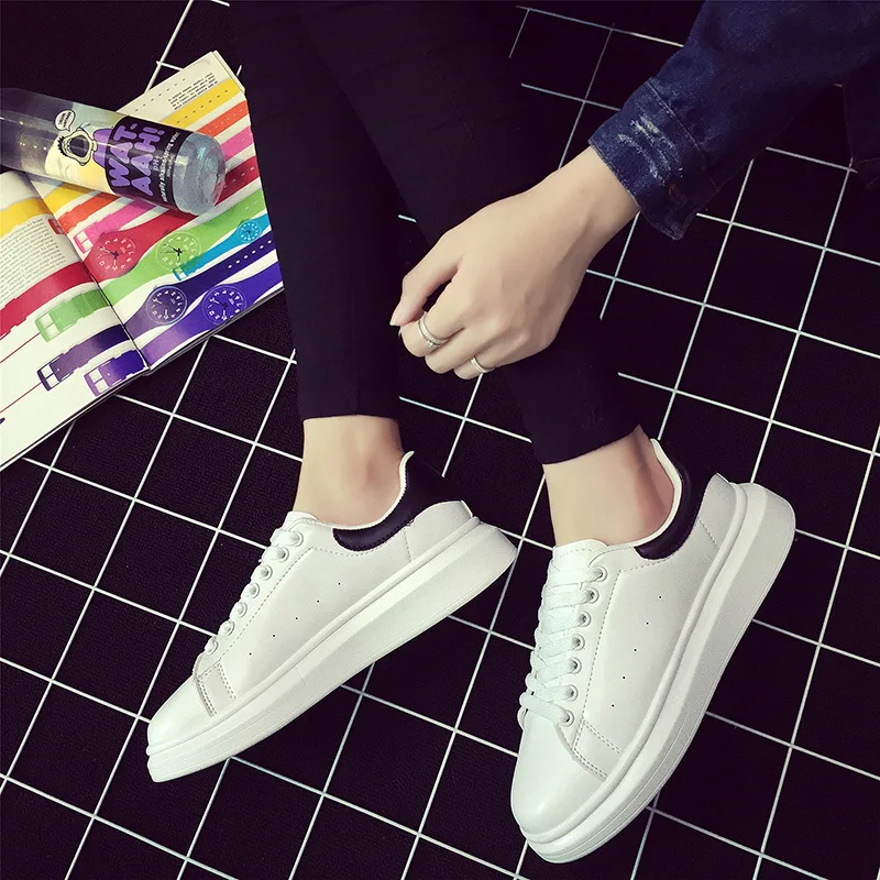 

2019 Spring New Designer Wedges White Shoes Female Platform Sneakers Women Tenis Feminino Casual Female Shoes Woman