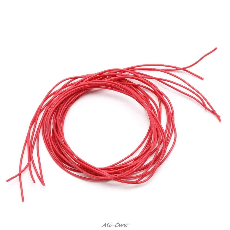 1 комплект провода 2,5 м красный+ 2,5 м черный силиконовый провод гибкий многожильный Медь кабель для RC 10/12/14/16/22/24/26 AWG Gauge выбор