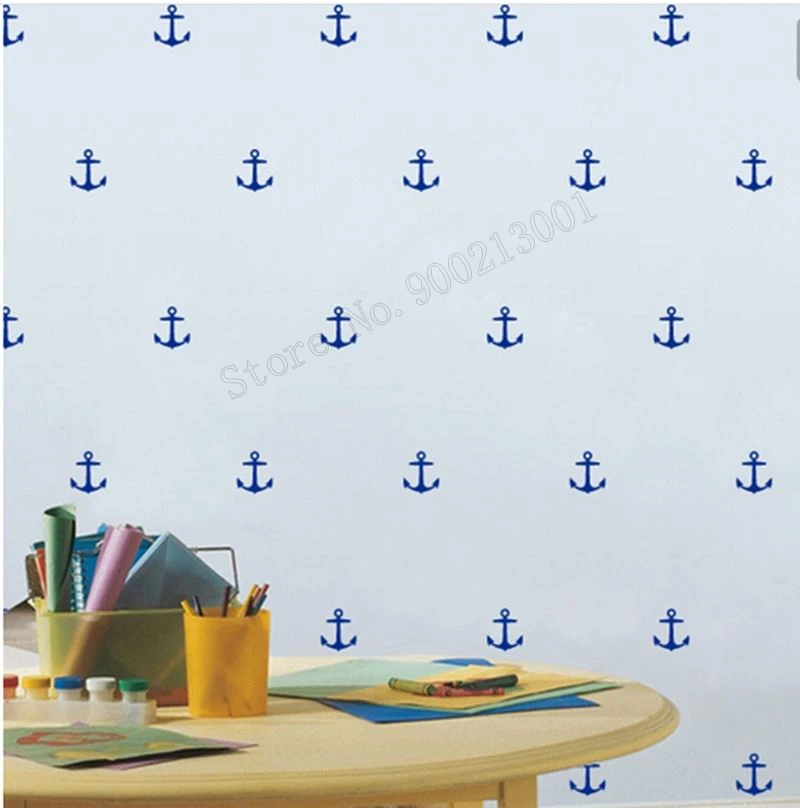 

Art Wall Sticker Anchor Pattern Wall Decoration Removeable Vinyl Art Kids Poster Small Pattern DIY Mural Beauty Modern LY185