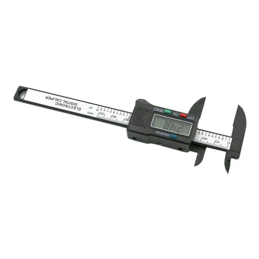 New Style Digital Caliper 100mm 4 inch LCD Electronic Carbon Fiber Vernier Gauge Micrometer GOTD (Black) | Инструменты