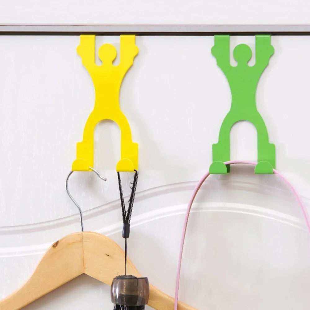Cute-Stainless-Steel-Over-the-Door-Dual-Hanger-Hook-Hat-Coat-Holder-Popular-New (5)