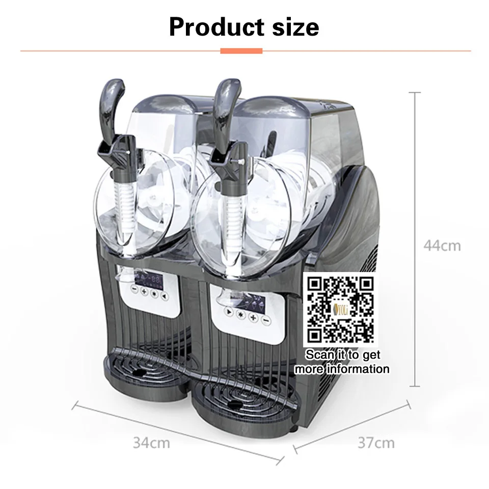 Slushy commercial slushie mix 2 tanks емкость 4 л. 110 В/220 В бесплатная доставка|Граниторы| |
