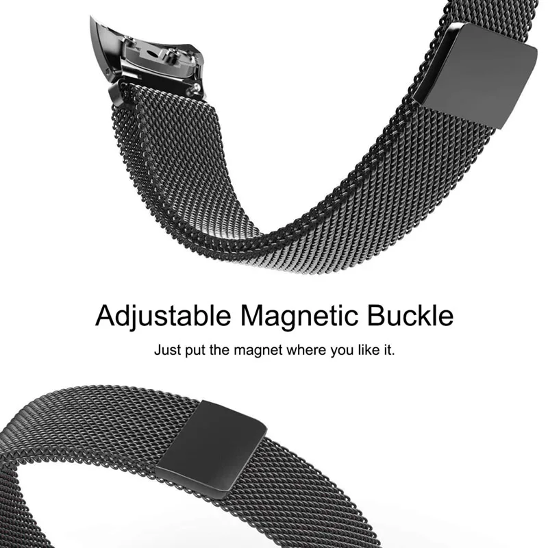 Gear Fit2, ремешок для часов, металлический, нержавеющая сталь, умный браслет, миланские ремешки для samsung gear Fit 2, Fit2 Pro, SM-R360, браслеты на запястье
