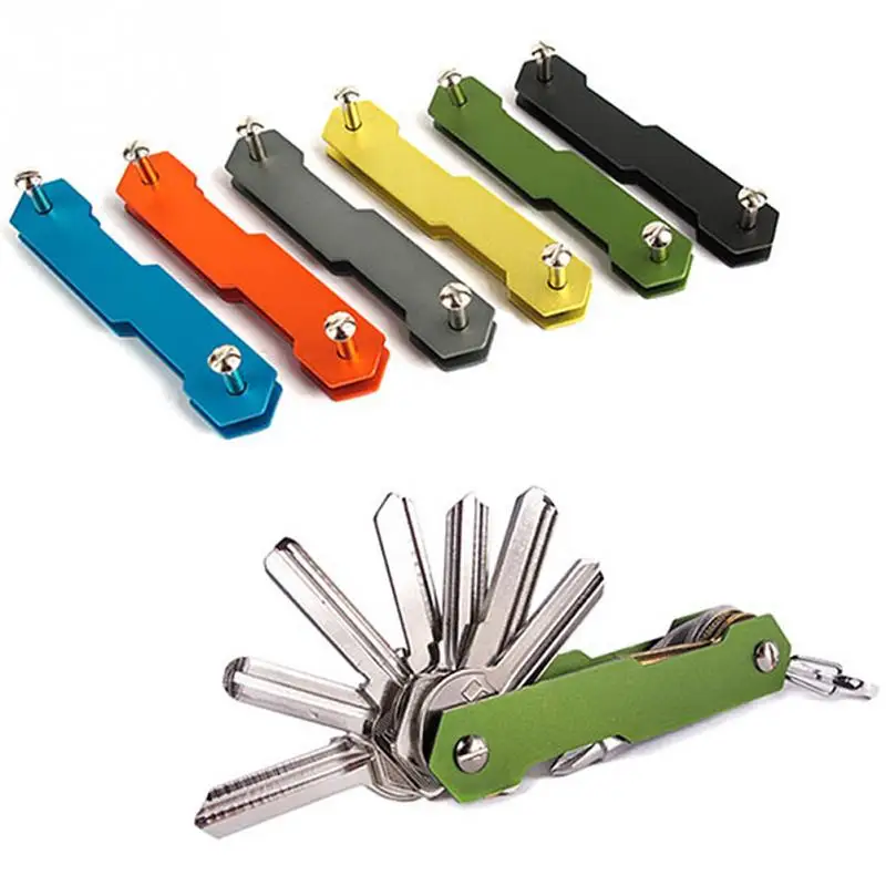 Multifunction Key Holder EDC Aluminum Smart Key Wallet Key Organizer Metal Keychain цена Multifunction Key Holder EDC Aluminum Smart Key Wallet Key Organizer Metal Keychain цены онлайн