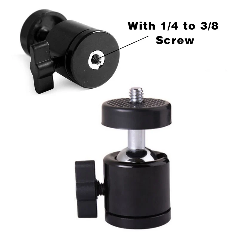 

Mini Ball Head 1/4" Mount for Camera Tripod for SB800 SB900 580EX II vidicon Flash Mini Camera Tripod Maximum Load 2.5kg