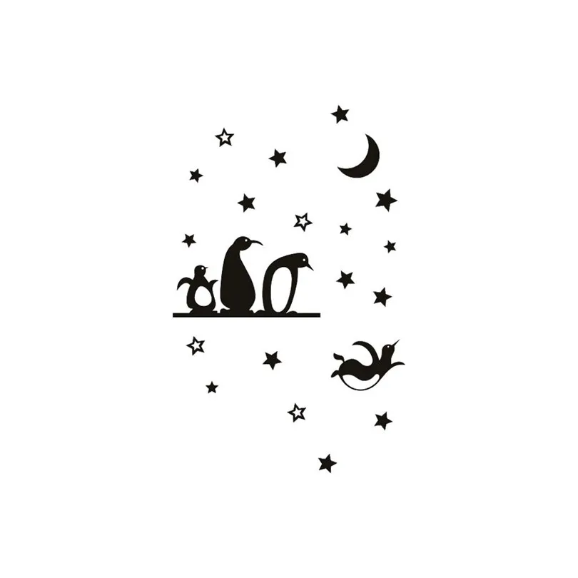 Hot Sale Self-adhesive Cartoon Penguin Stickers 1pcs Mobile Creative Wall Affixed With Decorative Wall Window Decoration  (3)