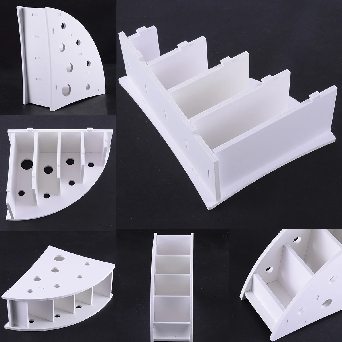 Wood TV Air Conditioner Remote Control Holder Home Office Sundries Storage Case Desk Organizer Box Container 18cmx7.5cmx16.5cm