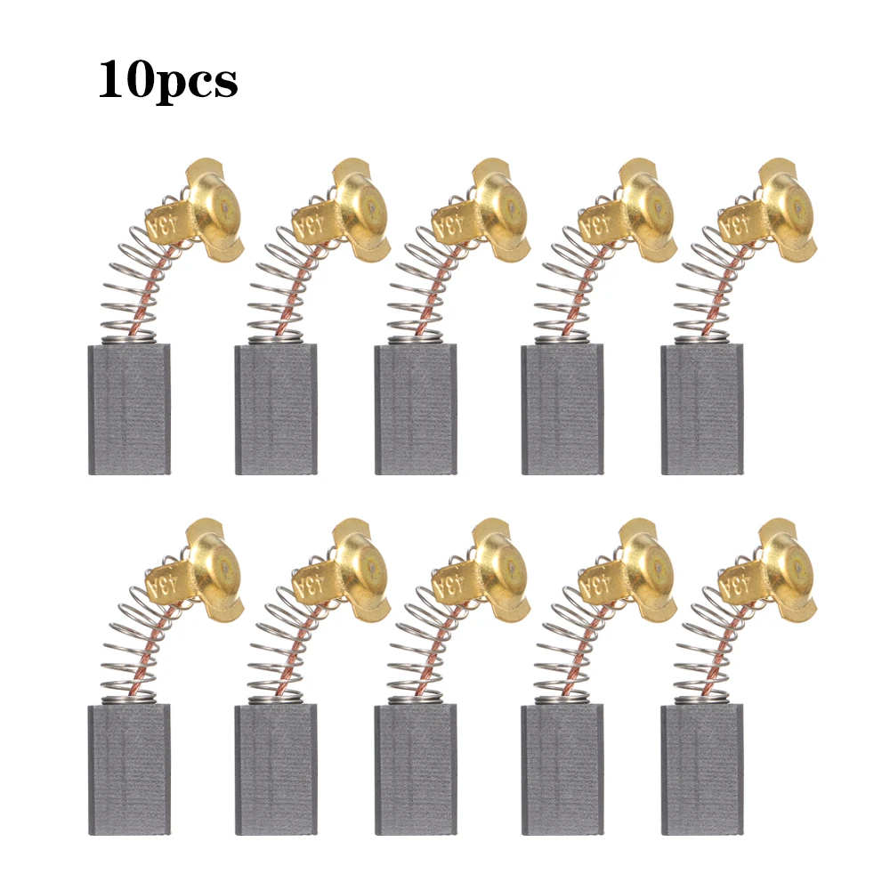10 шт. электрическая дрель карбоновая щетка запасная часть с 25 мм пружиной и медным сердечником для Общего Электрического Инструмента двигатели роторный инструмент