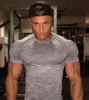 T-shirt de musculation à manches courtes pour homme, collant de Fitness à séchage rapide ► Photo 2/6