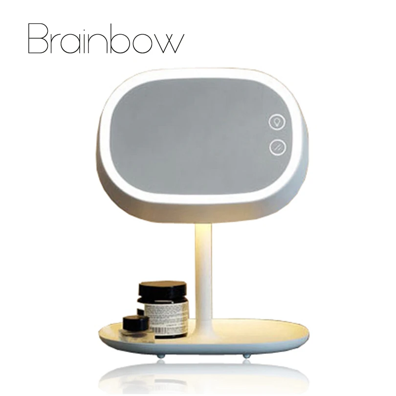 Brainbow 1pc Makeup Mirror Led Mirror Light Rechargable LED Light Lamp Desktop Table Stand Lamp Bed Lamp USB Charger Decor Gifts цена Brainbow 1pc Makeup Mirror Led Mirror Light Rechargable LED Light Lamp Desktop Table Stand Lamp Bed Lamp USB Charger Decor Gifts цены онлайн