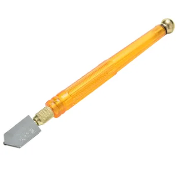 

New Diamond Tipped Tool household and Cutting Work Skidproof Handle Steel Blade Glass Cutter 165x14x14mm