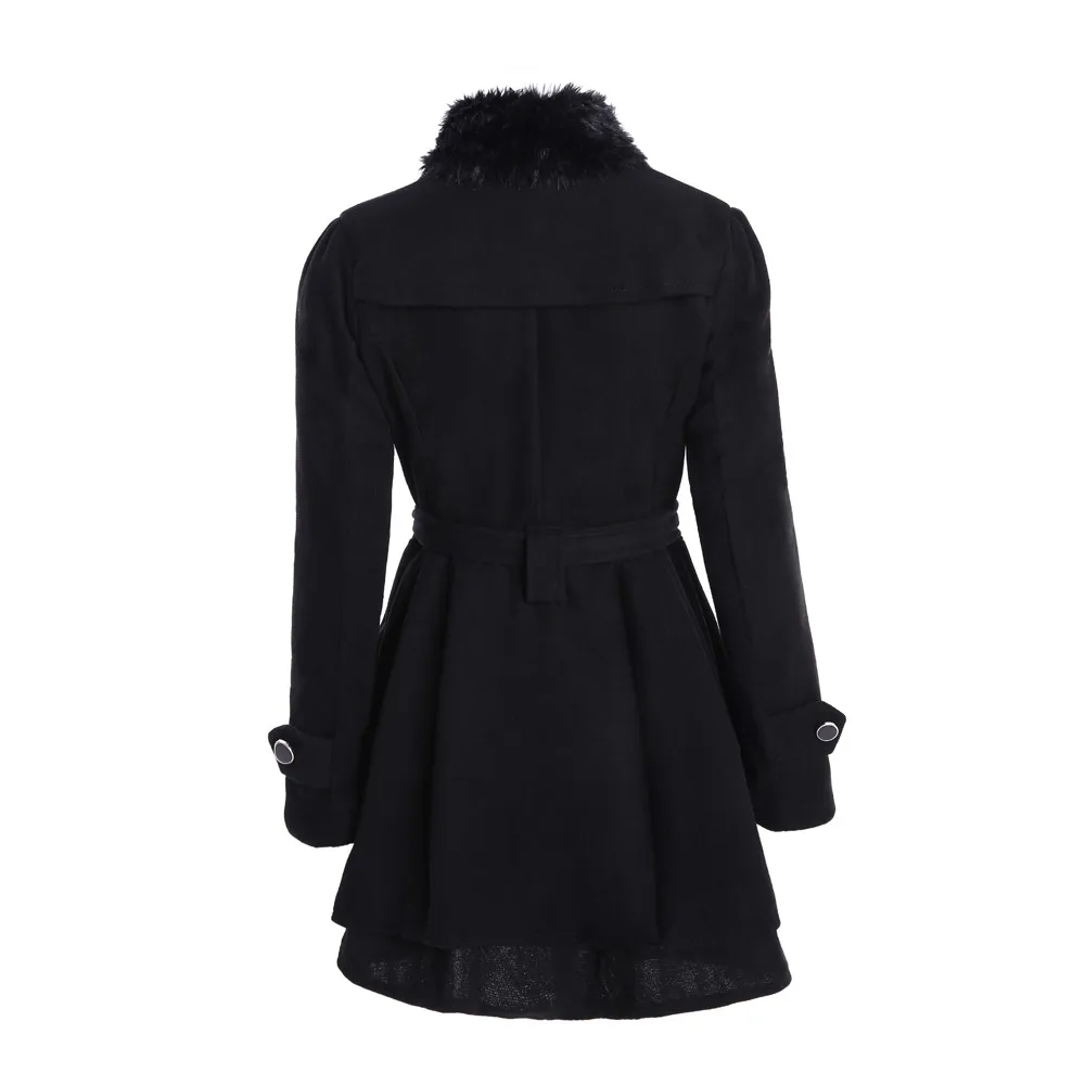 Женское теплое тонкое шерстяное пальто, куртка, толстая парка, длинный отложной воротник, верхняя одежда, куртка, элегантные пальто, свободные зимние, плюс размер 626