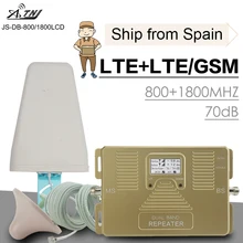 4G LTE 800 Band 20 LTE 1800 Band 3 Dual Band Mobile Phone Signal Booster GSM LTE 1800 Cell Phone Cellular Signal Repeater Set agm stone 2 waterproof ip67 quad band gsm bar mobile phone w 1 77 screen fm red