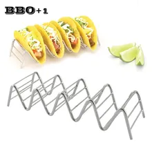 Стойки из нержавеющей стали Taco держатели Тако 4 или 5 жесткий или мягкий корпус Тако грузовик лоток стиль Тако стенд Мексиканская стойка для еды инструмент для пиццы