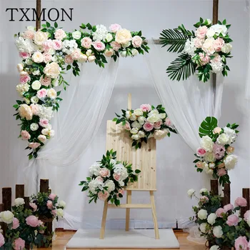 

Wedding Sen Department of Floral Arch Triangles Flower row Flower Wedding Stage Pre-function Area Background Decoration Flower