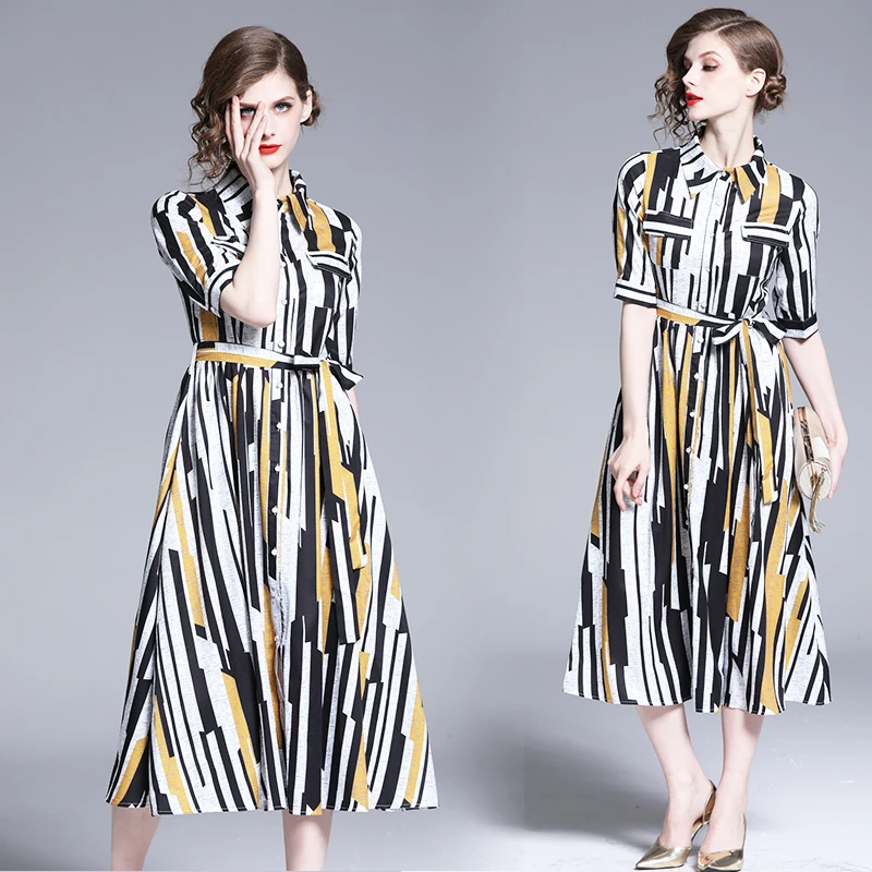 

Striped Dress with Straps Bandage Dress Shirt Robe Vintage Long Dresses Mori Girl Saida De Praia 2019 Ropa Mujer Verano 2019 2XL