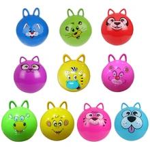 Boule de saut gonflable à oreilles de chat de 18 pouces, 1 pièce, boule à rebond avec poignée, nouveau jouet pour bébé, cadeau