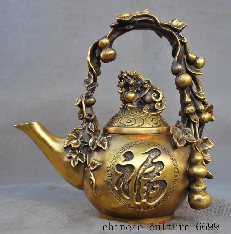 Китайское Рождественское украшение из бронзы Feng Shui храбрые солдаты pixiu зверь